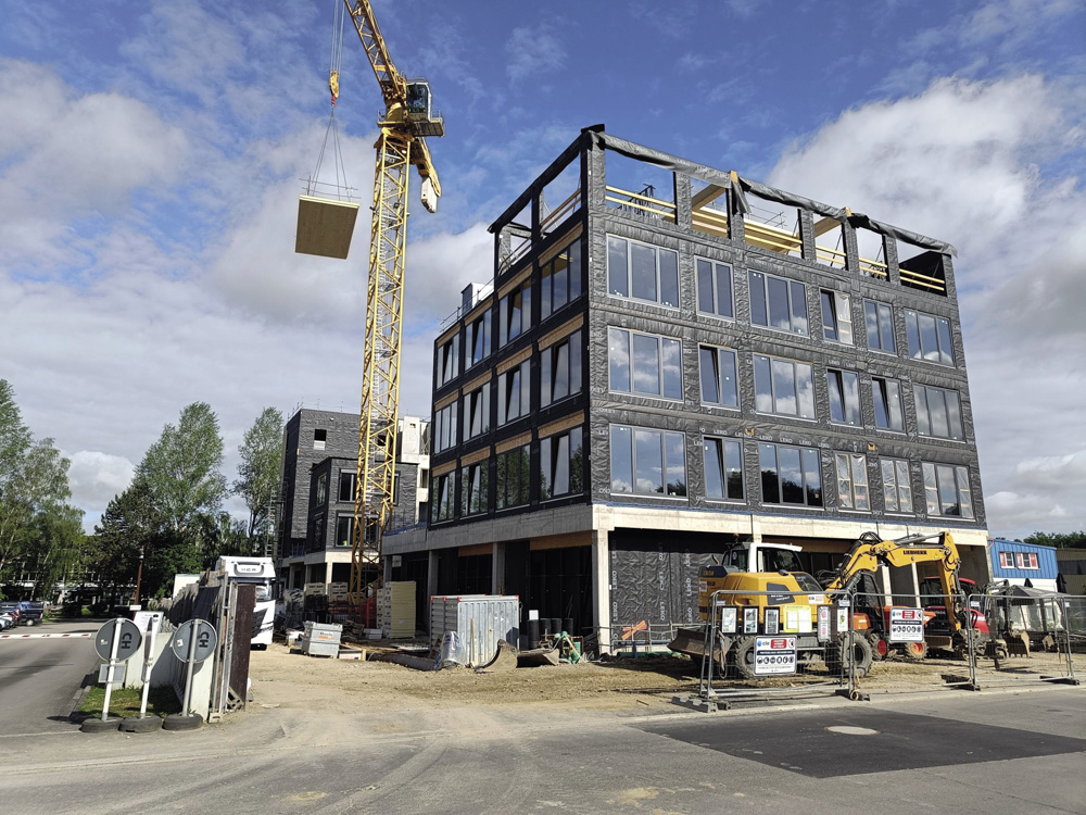 4	Étude statique d’un bâtiment mixte avec deux sous-sols. Construction en béton armé et charpente en bois. Projet en collaboration avec le bureau RW-Consult