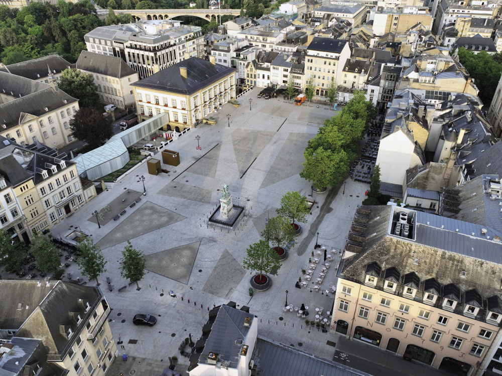 3 Réaménagement Place Guillaume II  (Ville de Luxembourg) > Etudes VRD – mission complète,  coordination travaux