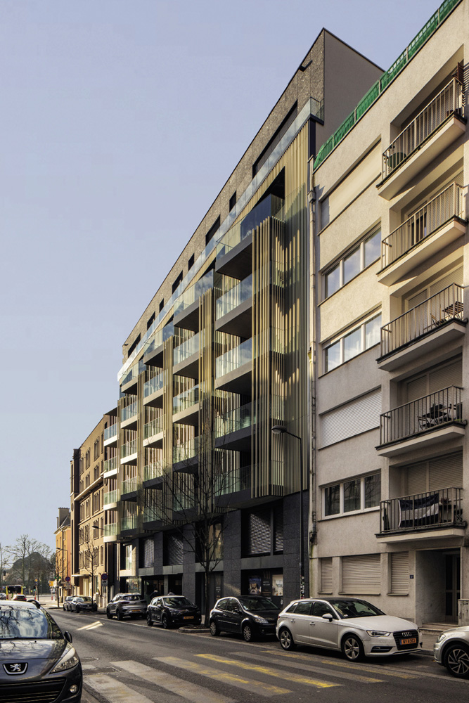 3	Unibra: rénovation d’un immeuble de bureaux en commerce et logements à Limpertsberg.