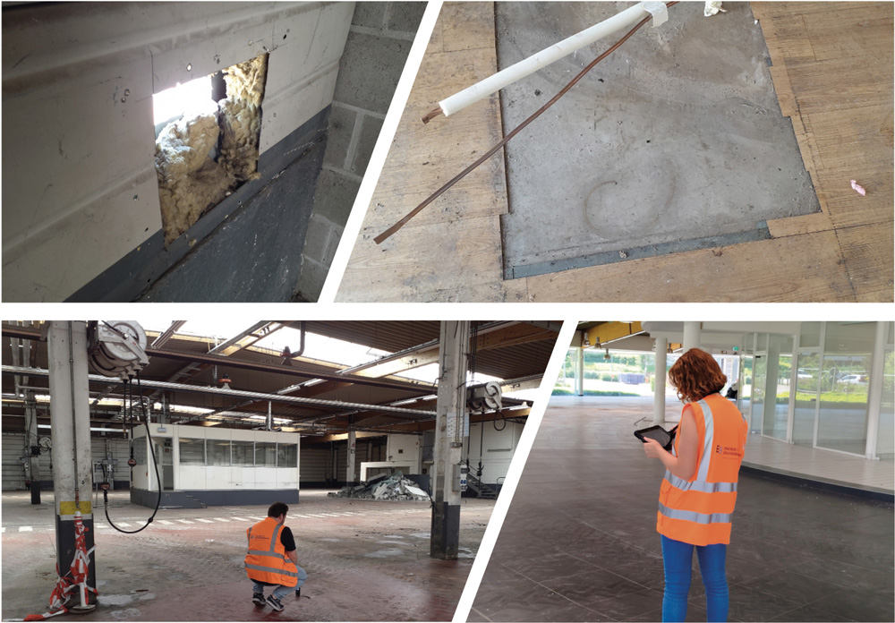 2	Projet Cloche d’Or à Luxembourg - inventaire de pré-démolition dans le cadre de la certification BREEAM couplé à un inventaire règlementaire sous agrément D9 Maître d’Ouvrage : Atenor Architectes : Moreno Architecture & Associés et A2M